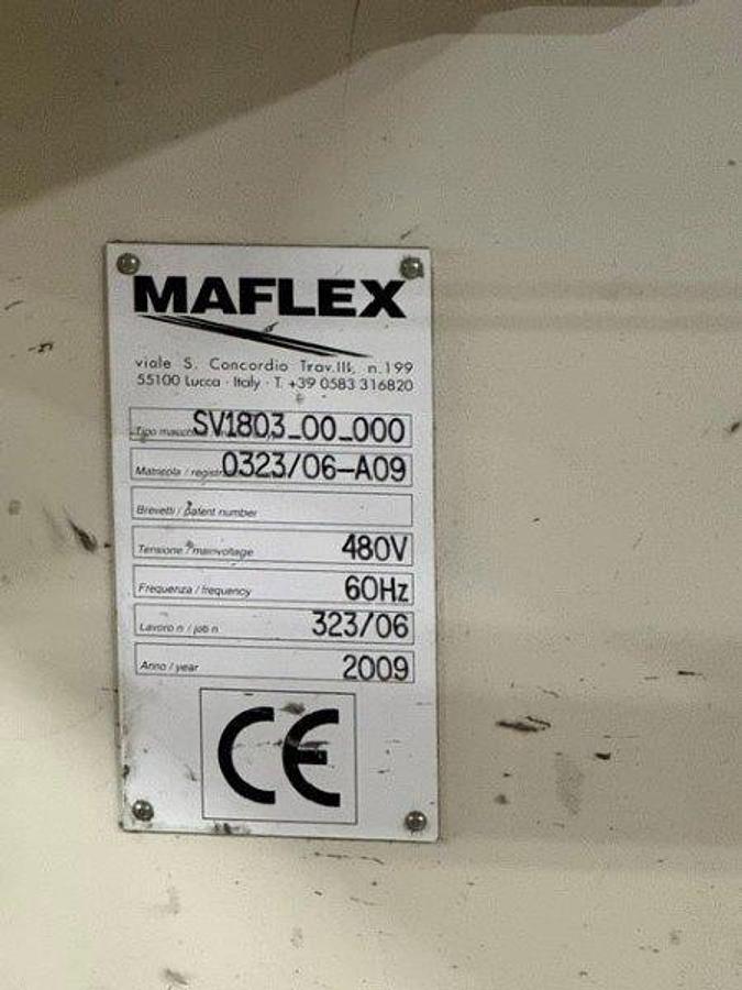 Used 108" WIDE MAFLEX HESTIA MODEL SA-502 INDUTRIAL ROLL REWINDER