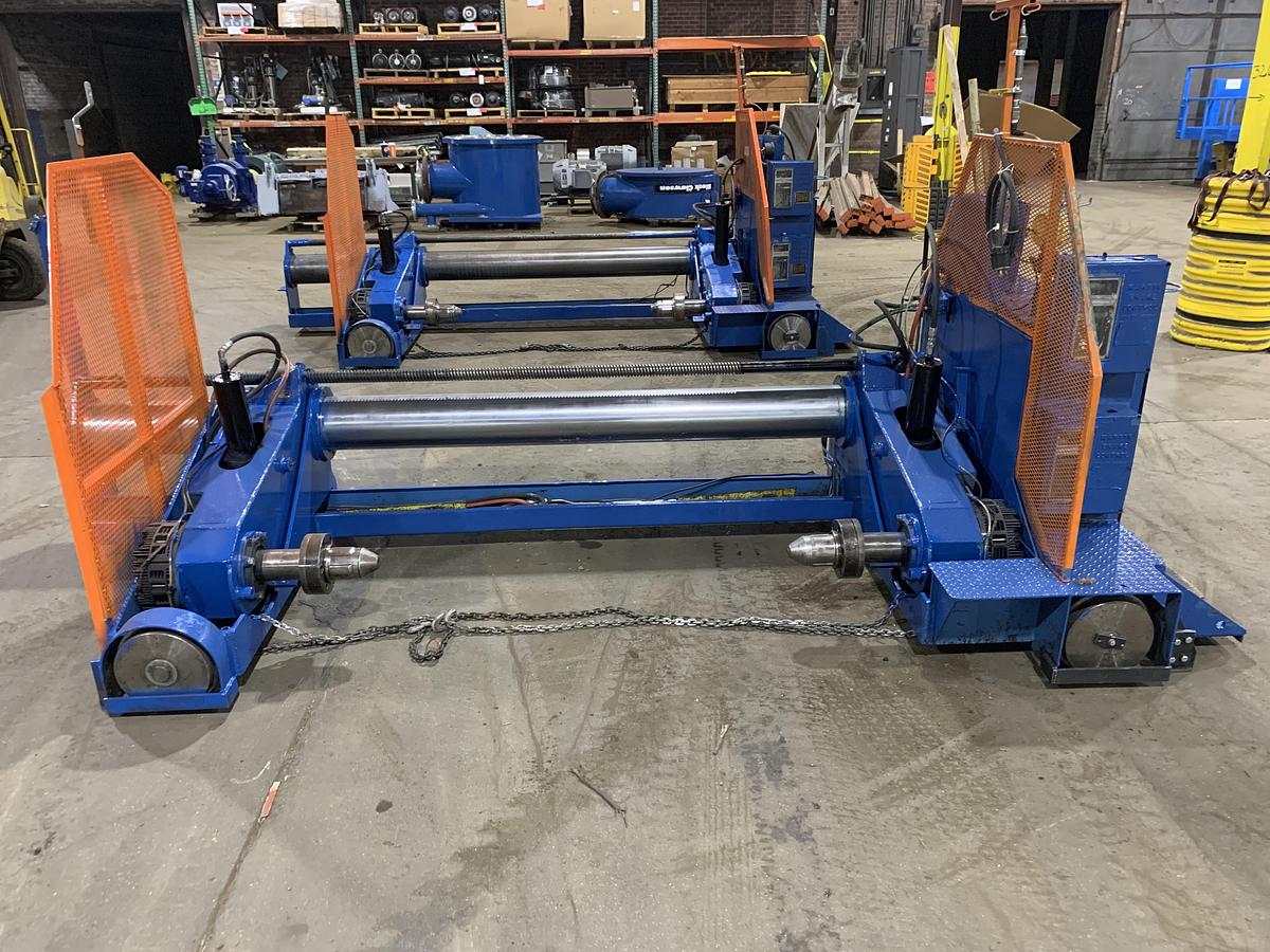 Used 72" WIDE MARTIN UNWIND STAND 60" ROLL DIAMETER CAPACITY