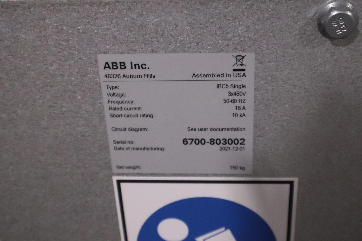 ABB MODEL IRB 6700-300/2.70 ROBOT 6-AXIS MANUFACTURED 2021