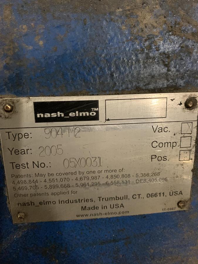 Used NES 904 M2 VACUUM PUMP (NASH 904M)