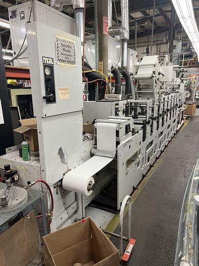 Used 10" MARK ANDY MODEL 2200-10H 8 COLOR PRINTING PRESS 2 DIE STATIONS