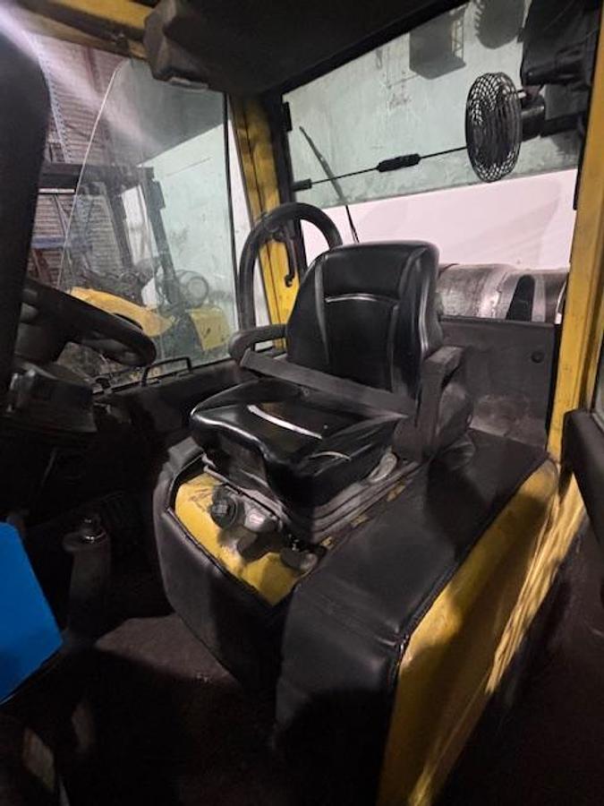 Used 10,000LB CAPACITY HYSTER H100FT FULL CAB 4-WAY HYDRAULICS WITH FORK POSITIONER
