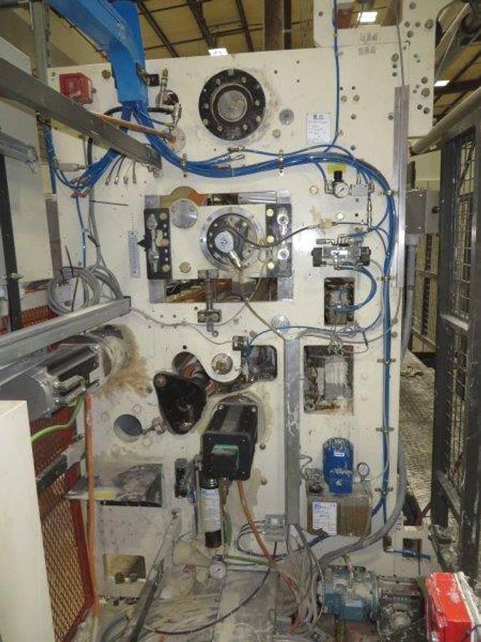 Used 2005 PERINI SINCRO 5.0 106" BRT REWINDING LINE WITH 2 LANE PERINI LOG SAW