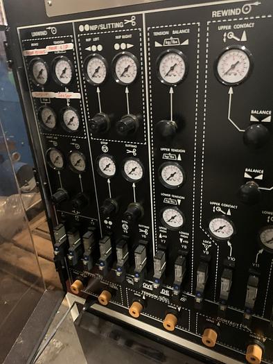 Used 62" TITAN MODEL SR6 CANTILEVERED DUPLEX SLITTER REWINDER SHAFTLESS UNWIND - PENDING LS