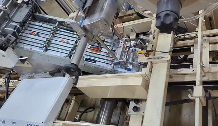 Used 31.5" (800M) ELNSER GIFT WRAP LINE WITH OVERWRAPPER & SHRINK SEAL MFG 2018