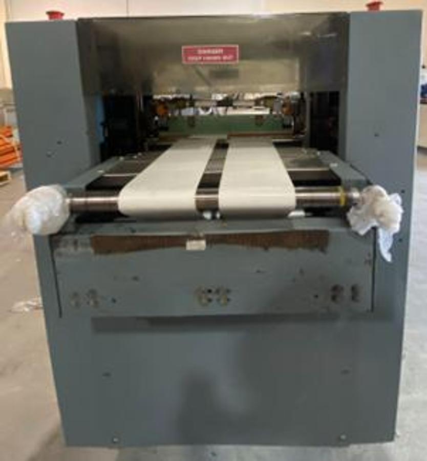 Used SHANKLIN F-5A AUTOMATI SIDE SEAL SHRINK SYSTEM WITH SHANKLINE T-7XL SHRINK TUNNEL