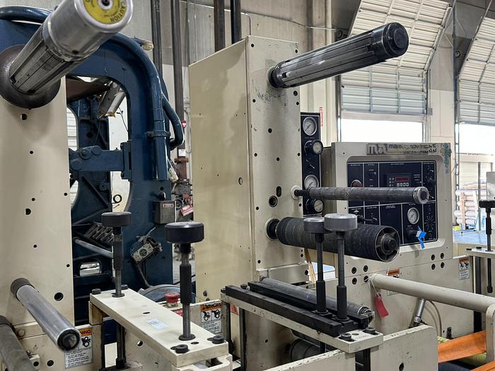 Used 13" WIDE MARK ANDY MODEL 2200-13E FLEXO PRESS 8 PRINT STATIONS 1 DIE CUTTING STATION