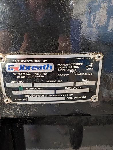 Used GALBREATH VERTICAL BALER 10 HP