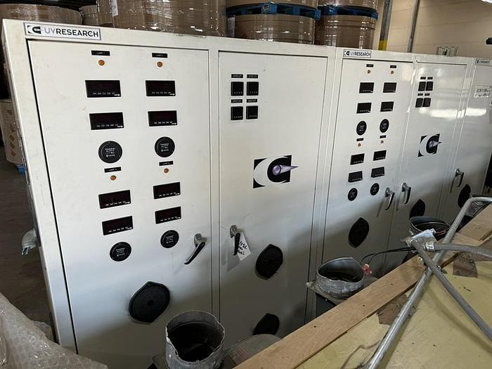 Used 13" WIDE NILPETER FB-4300 8 COLOR FLEXO PRESS 1 DIE CUTTING STATION