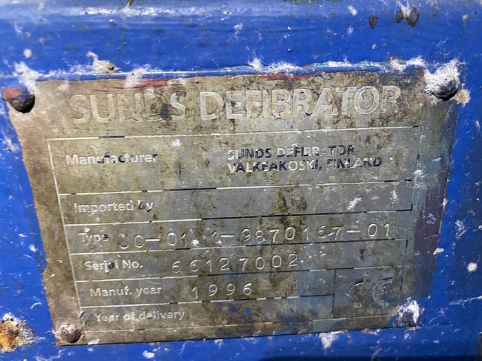 Used SUNDS (VALMET) JC-01 CONICAL REFINER