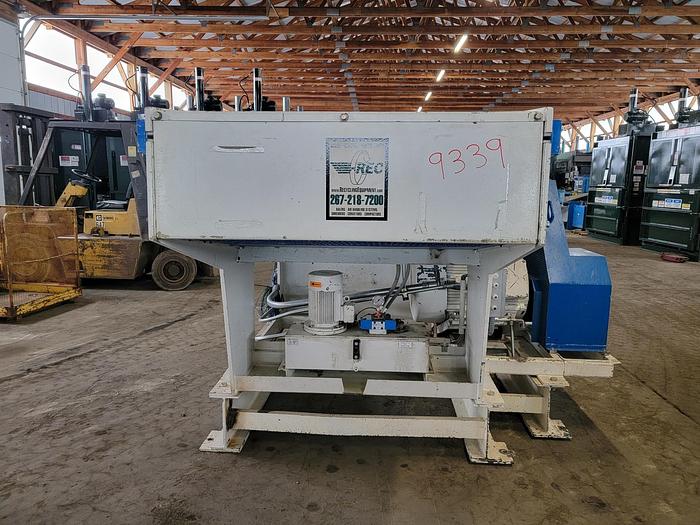 Used 2008 VECOPLAN RG 52 / 100 SINGLE SHAFT SHREDDER 100HP with Discharge Conveyor and High Dump