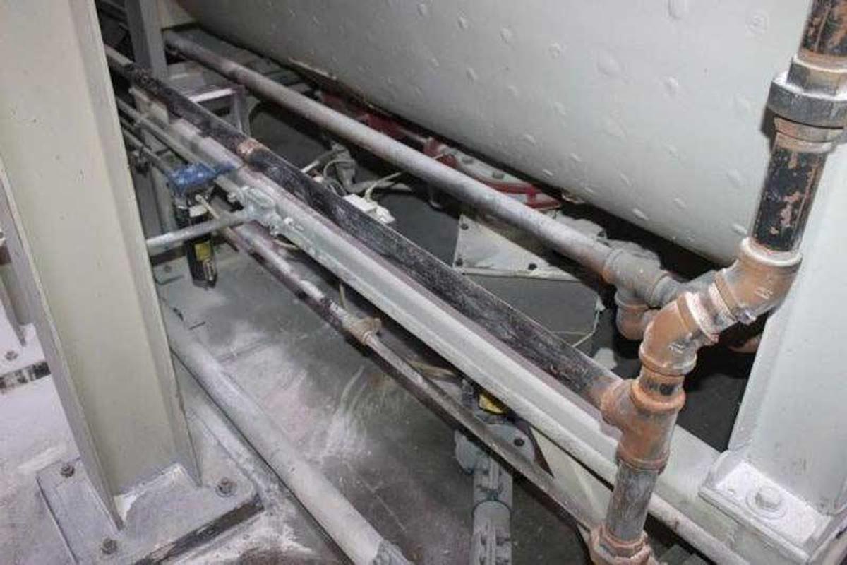 Used 87 CUBIC FOOT CAPACITY DAY MIXING DOUBLE RIBBON MIXER STAINLESS STEEL