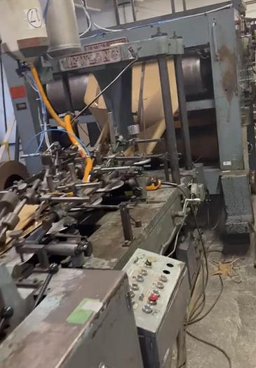 Used NEWLONG MODEL 177T + 506TH SOS PAPER BAG MACHINE WITH PAPER HANDLES