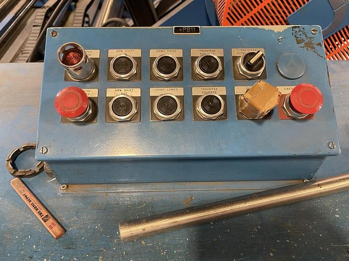 Used 87" JAGENBERG SHAFTLESS FLOOR PICK UP UNWIND 84" OD CAPACITY TWO UNITS AVAILABLE - Pending JE