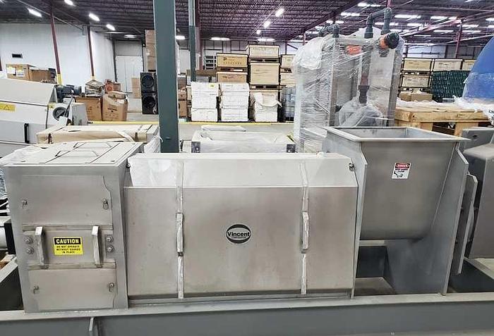 Used VINCENT CP-12 SCREW PRESS 10-20 TPD