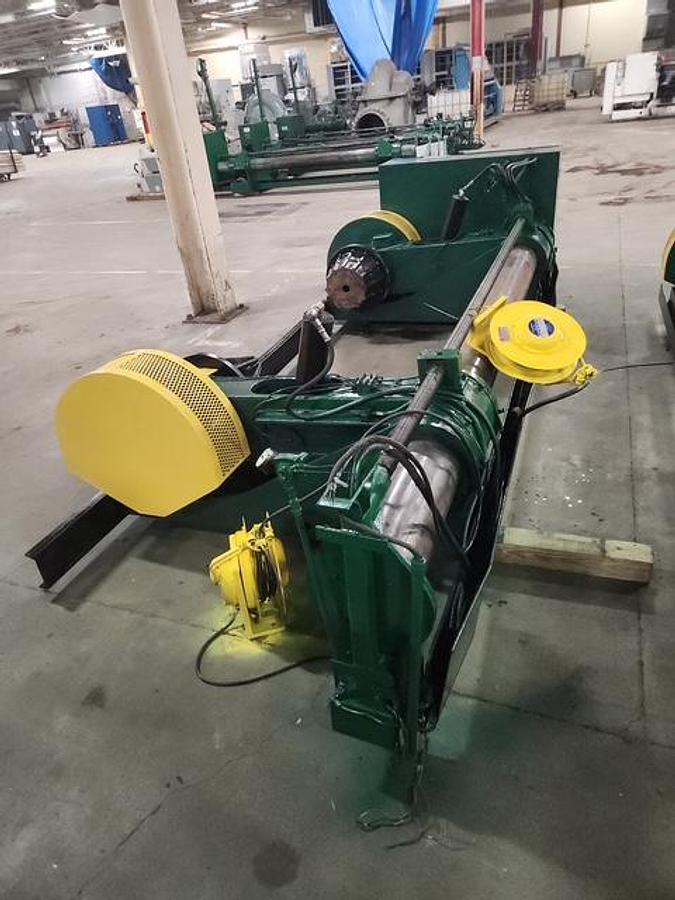 Used CLARK AIKEN 72" W X 72" OD SHAFTLESS FLOOR PICKUP UNWIND STANDS (4) AVAIL