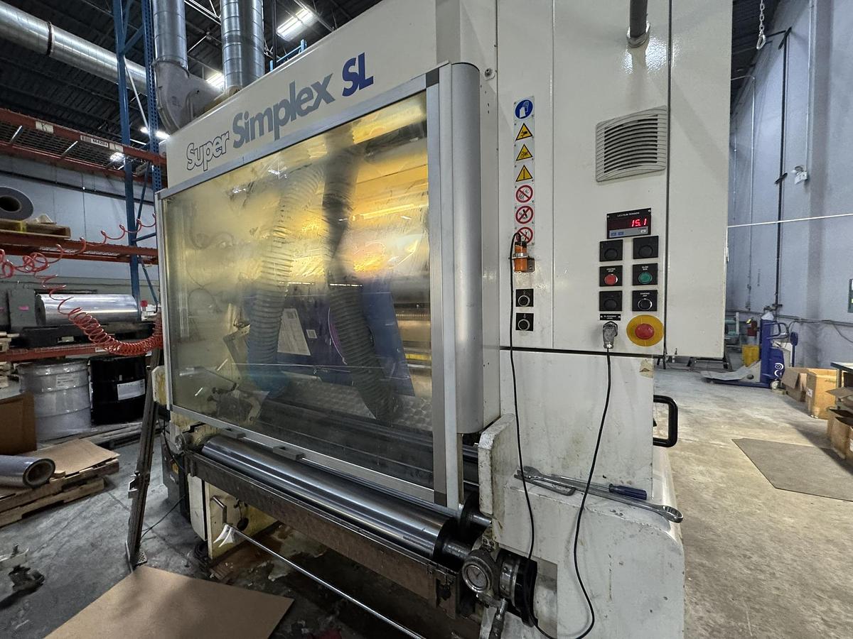 Used 59" WIDE NORDMECCANICA SUPER SIMPLEX 1500 SOLVENTLESS LAMINATOR - MFG 2012