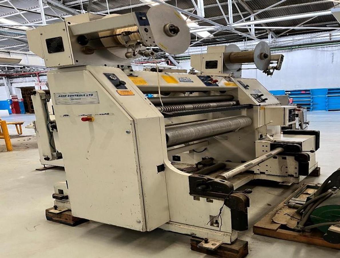 Used 47" ASHE DUPLEX SLITTER REWINDER MODEL SAPPHIRE 680 - ALUMINUM FOIL