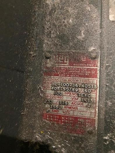 Used GARDNER DENVER MDL. 856-6-0-0-0-0 AD MULTISTAGE CENTRIFUGAL PUMP 100 HP