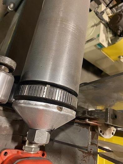 Used 120" WIDE APPLETON MENASHA MODEL S200 CORE CUTTER - 5" DIAMETER CORES