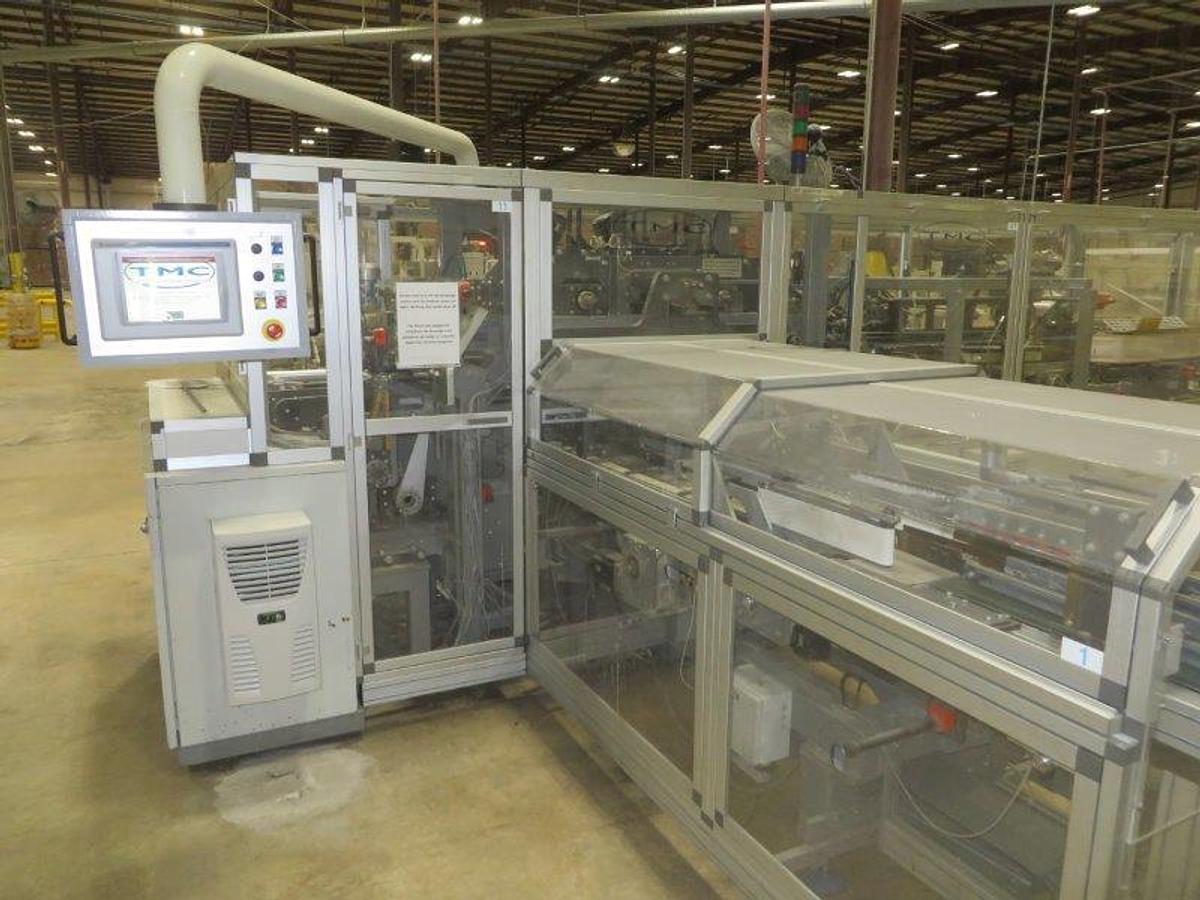 Used 2005 PERINI SINCRO 5.0 106" BRT REWINDING LINE WITH 2 LANE PERINI LOG SAW