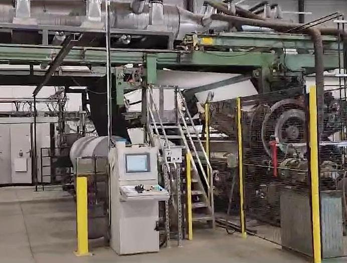 Used 135" WIDE PCMC 4 COLOR FLEXOGRAPHIC PRINTING PRESS ALLEN BRADLEY CONTROLS & SERVO UPGRADE 2013