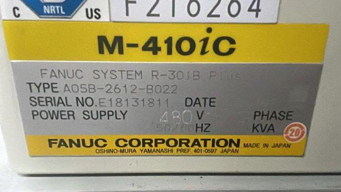 Used FANUC CORPORATION R-30iB PLUS CONTROLLER ROBOT M-410iC MANUFACTURED 2018