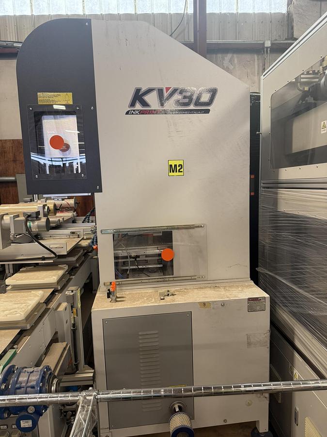 COMEC ITALIA MODEL KV-30 TWO COLOR DUAL HEAD PAD PRINTING LINE MANUFACTURED 2019