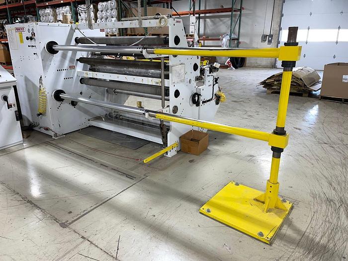 Used 60" PHOENIX MODEL 645FC-60 DUPLEX SLITTER REWINDER FOR VINYLS - PENDING SALE