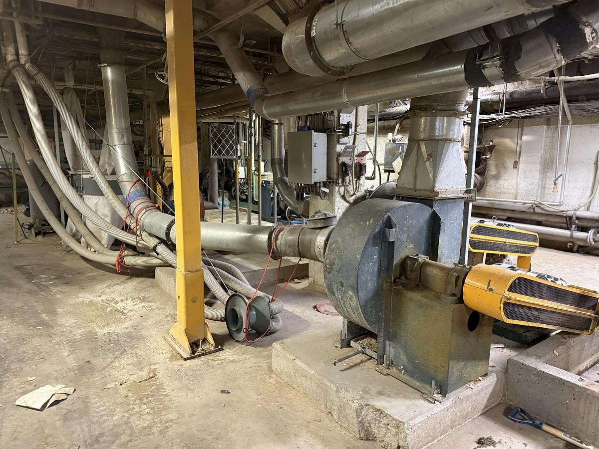 Used 110" FACE LANGSTON MODEL DA TWO DRUM SLITTER REWINDER 72" REWIND DIAMETER