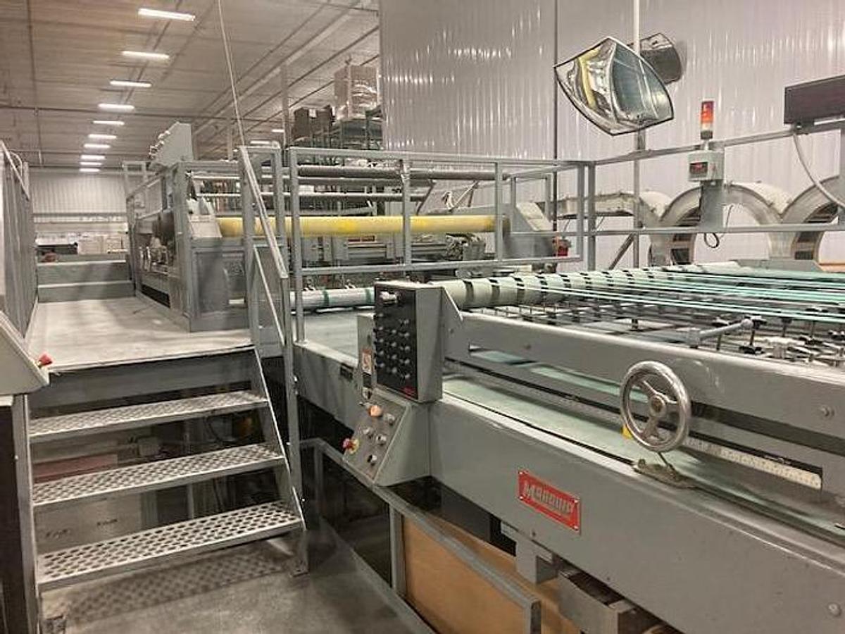 Used 73" BW PAPERSYSTEMS / MARQUIP SHEET PRO DUAL ROTARY SHEETER - MFG 1999