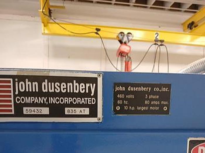 Used 62" WIDE DUSENBERY MODEL 835 AT DUPLEX SLITTER REWINDER