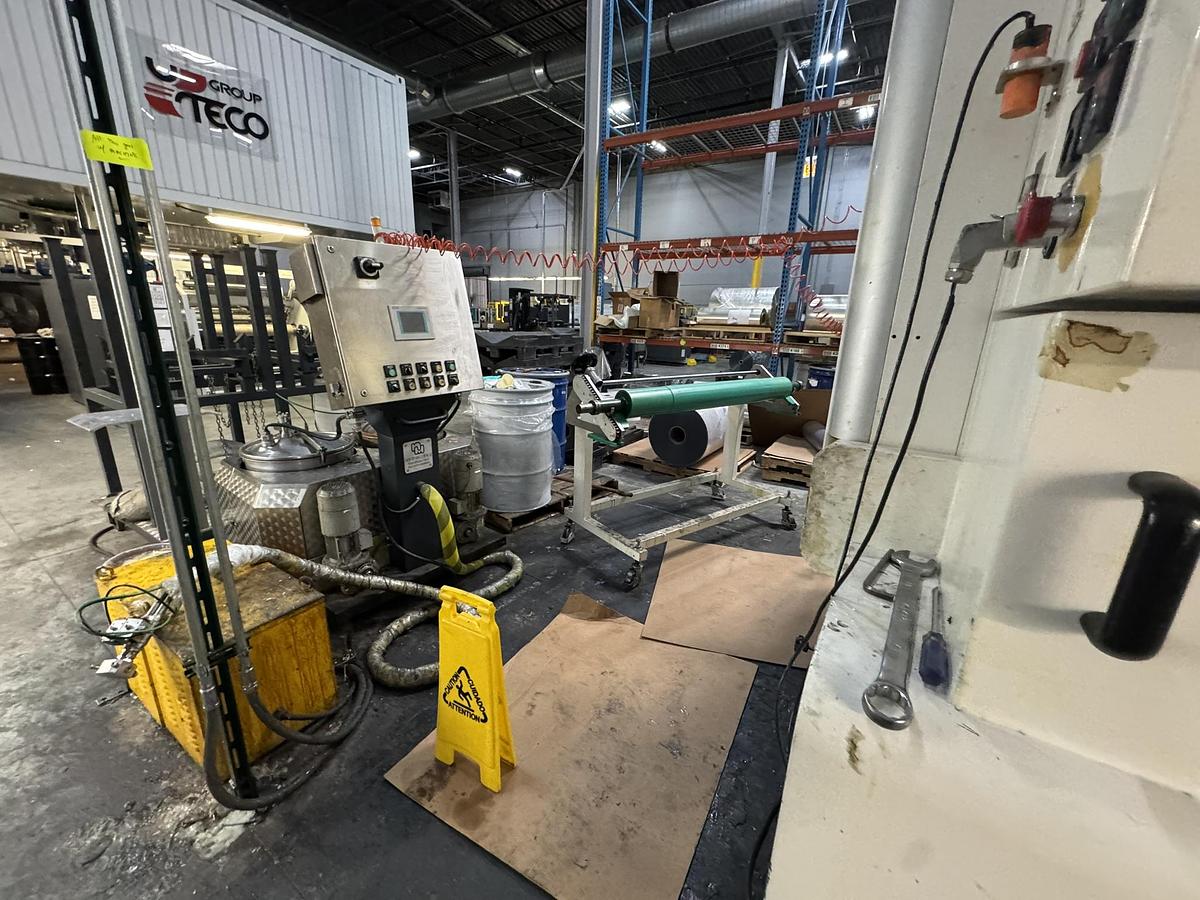 Used 59" WIDE NORDMECCANICA SUPER SIMPLEX 1500 SOLVENTLESS LAMINATOR - MFG 2012