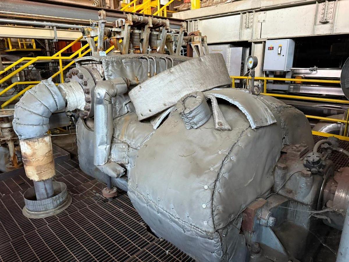 Used 3600KW-6250KVA GENERAL ELECTRIC STEAM TURNBINE MODEL NUMBER 139847