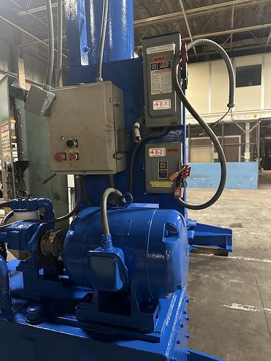 Used 84" WIDE BLACK CLAWSON HYDRAULIC PAPER ROLL SPLITTER 72" DIAMETER - PENDING JF