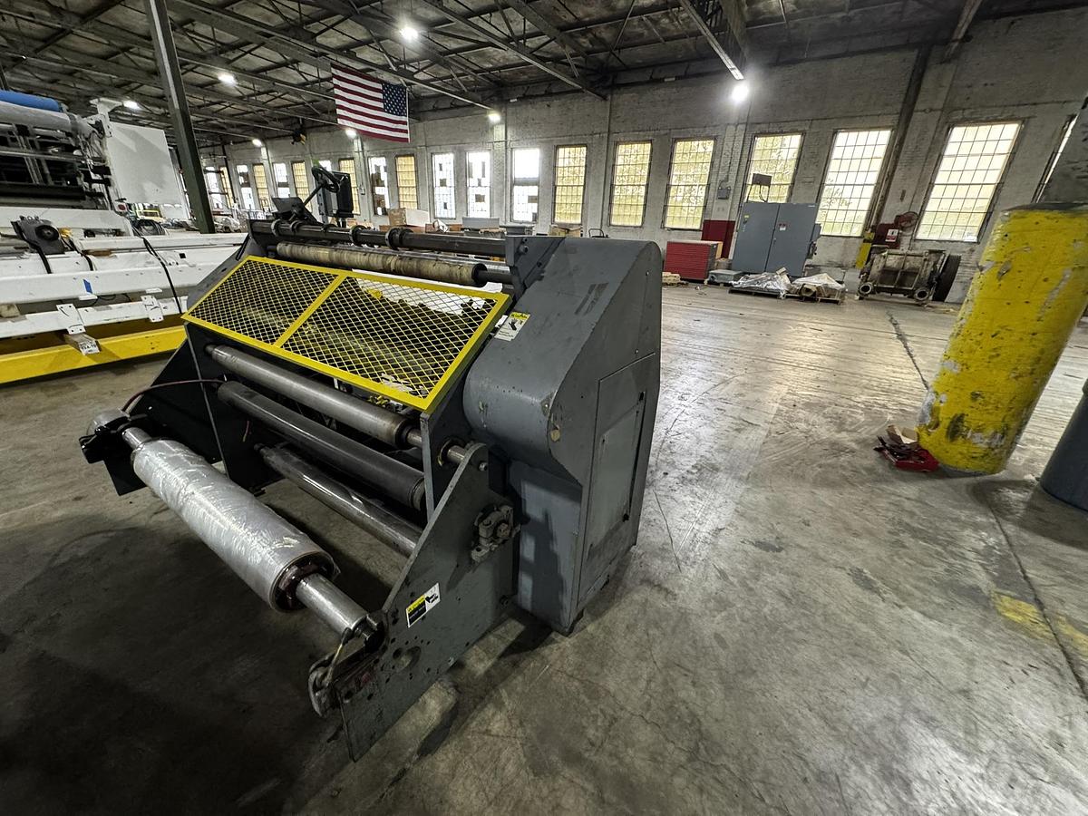 Used 45" DUSENBERY MODEL 635 BL DUPLEX SLITTER REWINDER 18" REWIND DIAMETER