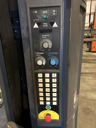 Used LANTECH MODEL Q300 XT SEMI-AUTOMATIC PALLET STRETCH WRAPPER