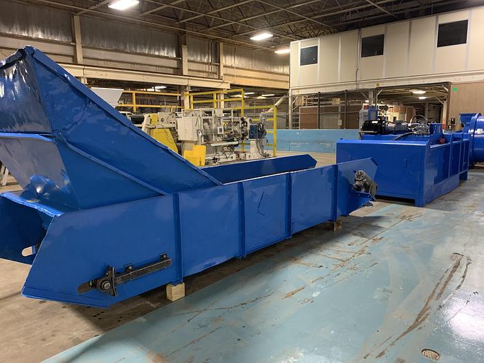 Used EXCEL MODEL EX-62 TWIN CYLINDER CLOSED DOOR BALER WITH CONVEYOR