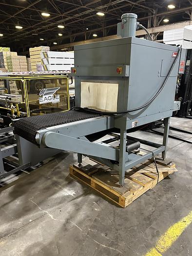 Used SHANKLIN MODEL T-7H SHRINK TUNNEL WITH STAINLESS STEEL CONVEYOR