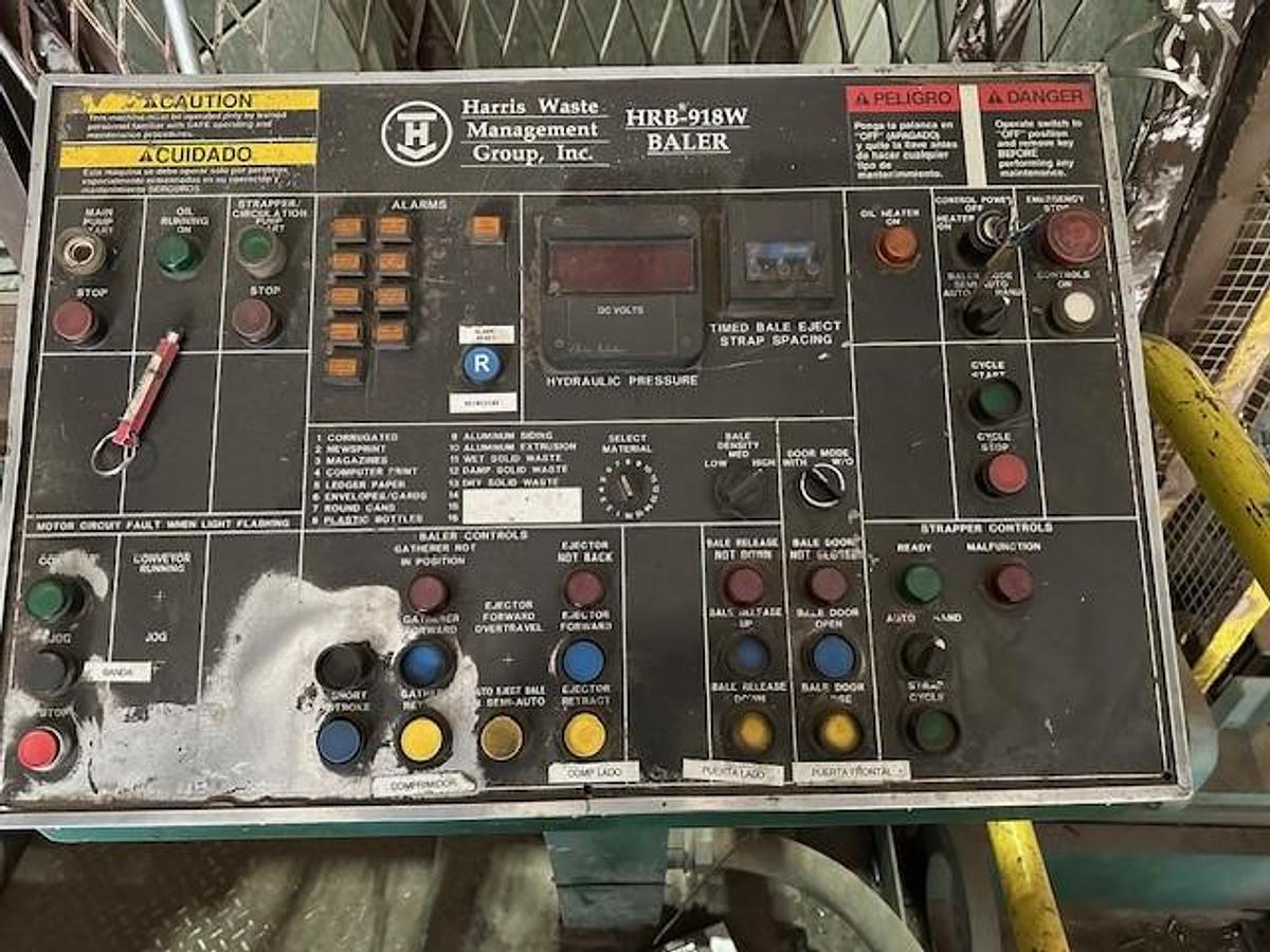 Used HARRIS 100HP MODEL HRB-918W-BRBD BALER