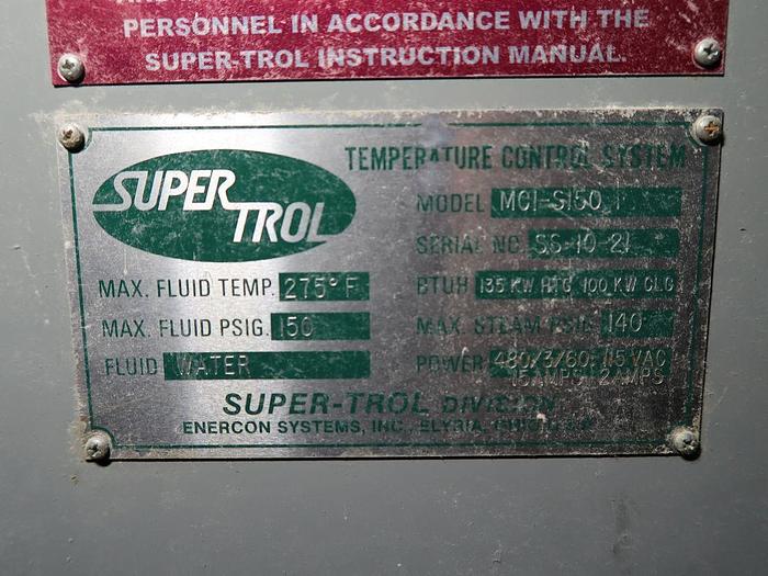 Used 2010 SUPERTROL MCI-S150 SKID MOUNTED COOLING SYSTEM