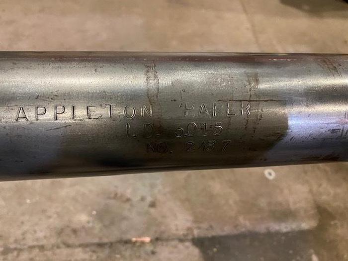 Used APPLETON MFG. 120"  UNIVERSAL CORE CUTTER MANDREL, 3.020" DIA. CORES