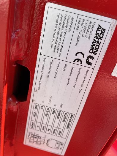 Used 12,000 POUND HYSTER S120FTPRS FORKLIFT WITH BOLZONI PAPER ROLL CLAMP TRIPLE STAGE MAST MFG. 2018 - PENDING JF