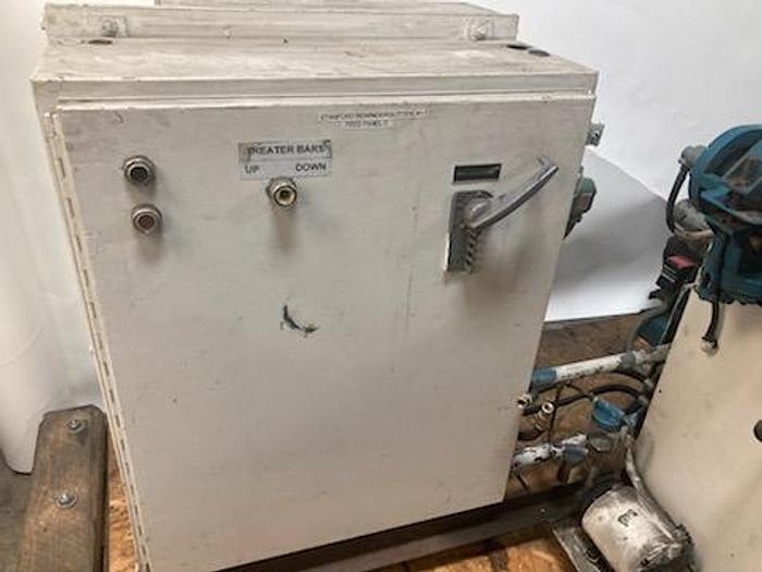 Used WIDE STANFORD MODEL 188 CANTILEVERED DUPLEX SLITTER REWINDER