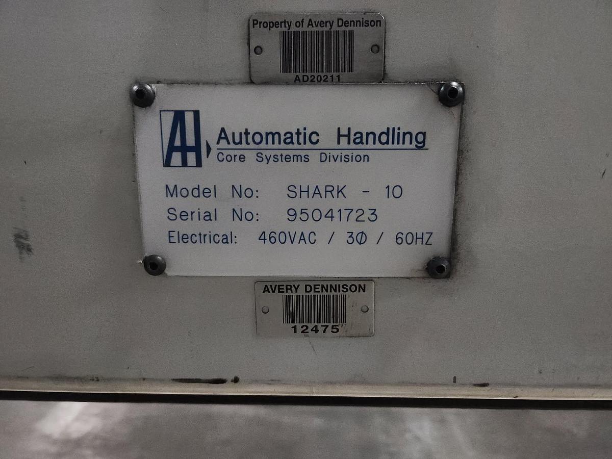 Used 120" WIDE AUTOMATIC HANDLING MODEL SHARK-10 CORE CUTTER 3" CORES