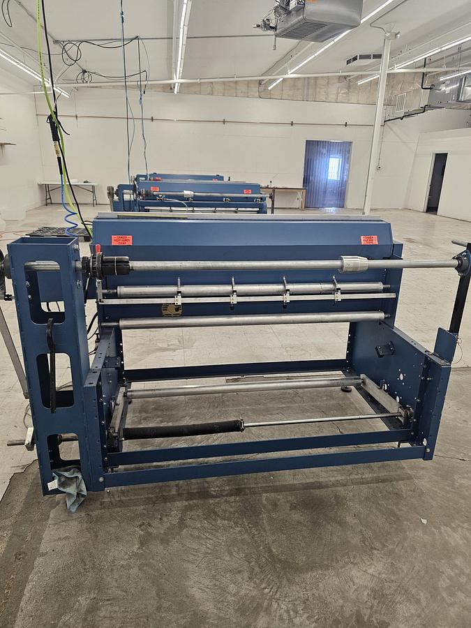 Used 60" WIDE ROSENTHAL SM-60 STRAIGHT KNIFE SHEETER WITH RAZOR SLITTING