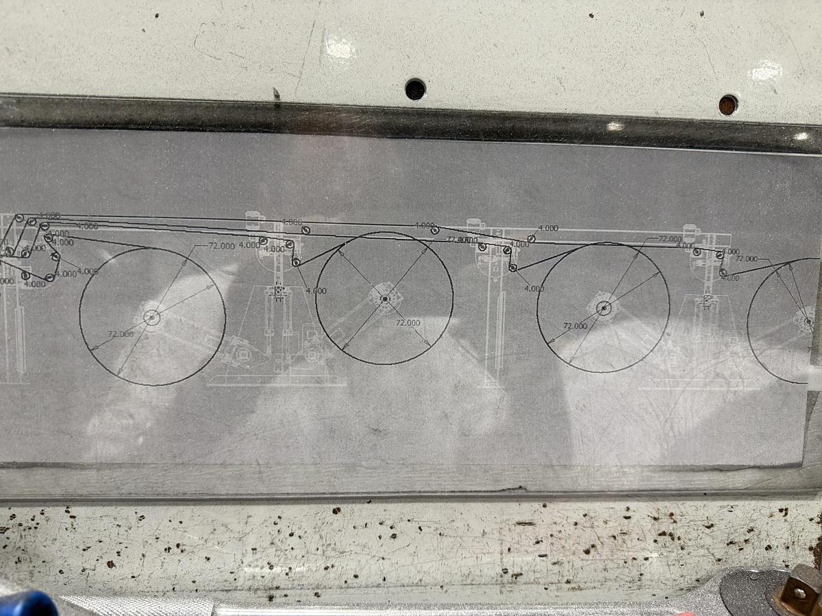 Used 65" WIDE MAXSON MDH DUAL ROTARY SHEETER - FOUR UNWIND STANDS - MANUFACTURED 2014 - PENDING LS