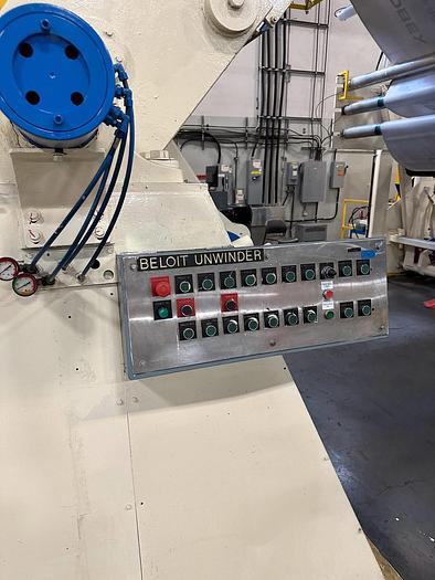 Used 88" WOLVERINE 3-COLOR FLEXO PRESS - 48" REPEAT