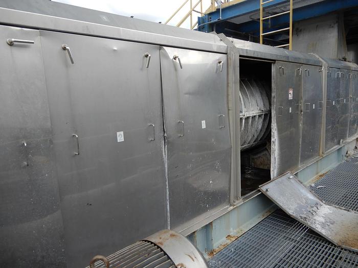 Used FKC SCREW PRESS STAINLESS STEEL MODEL SHX-1200 X 8000L MFG. 2006 PENDING JA 10/30/24