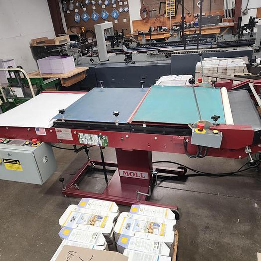 Used MOLL VERSA-FOLD 36 FOLDER GLUER MFG 2021